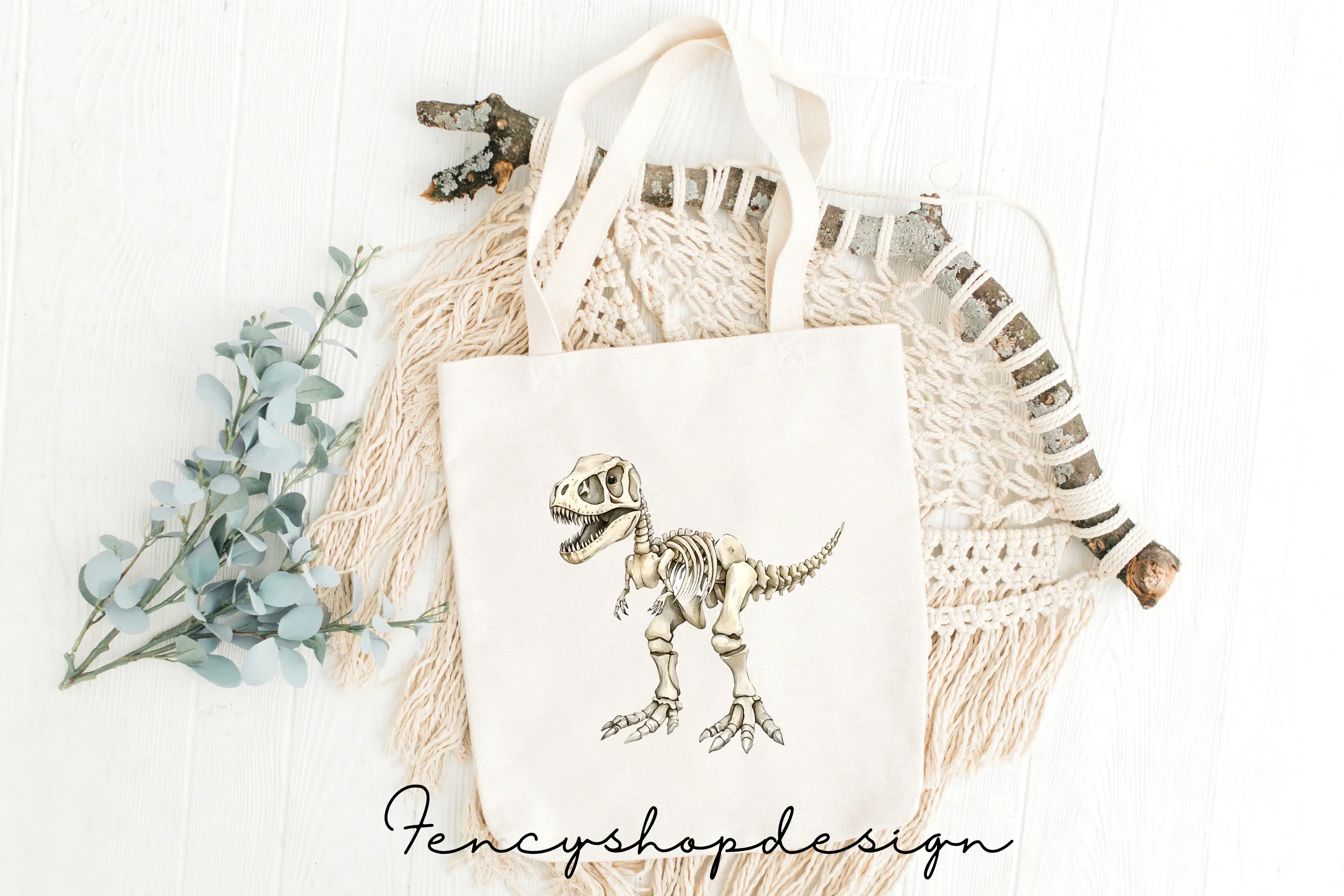 Dinosaur Skeleton Clipart Bundle - Image 8
