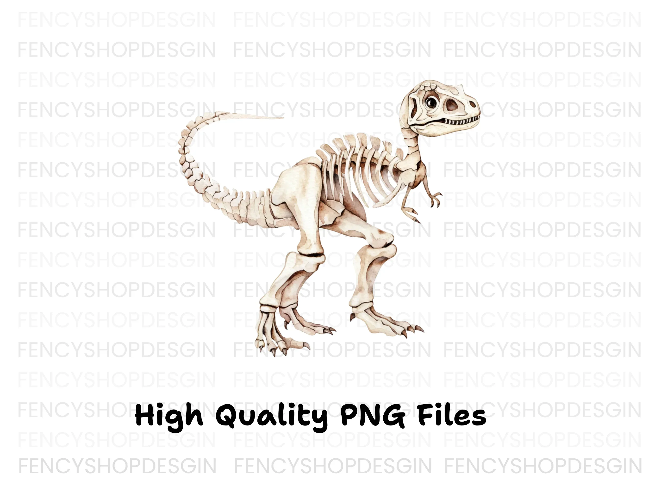 Dinosaur Skeleton Clipart Bundle - Image 2