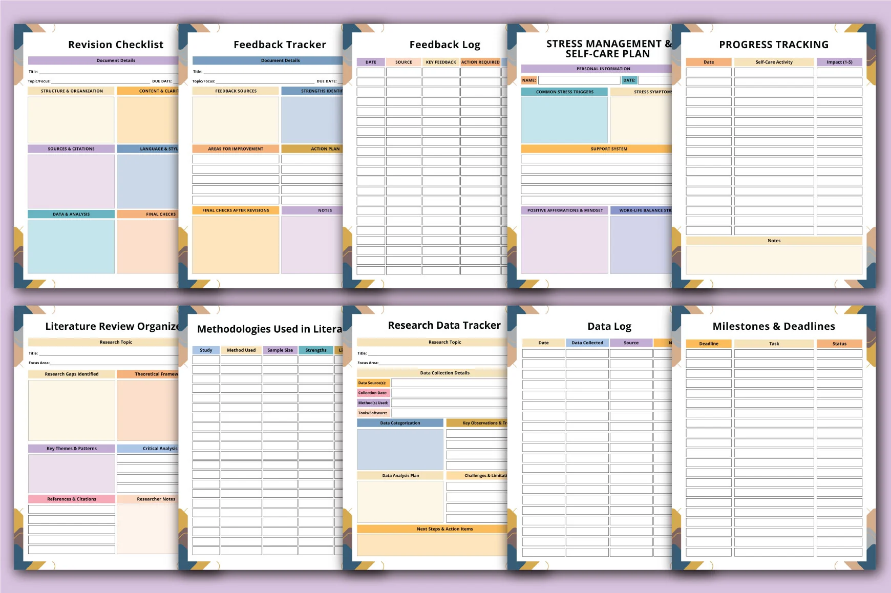 Dissertation Planning Toolkit Planner - Image 3
