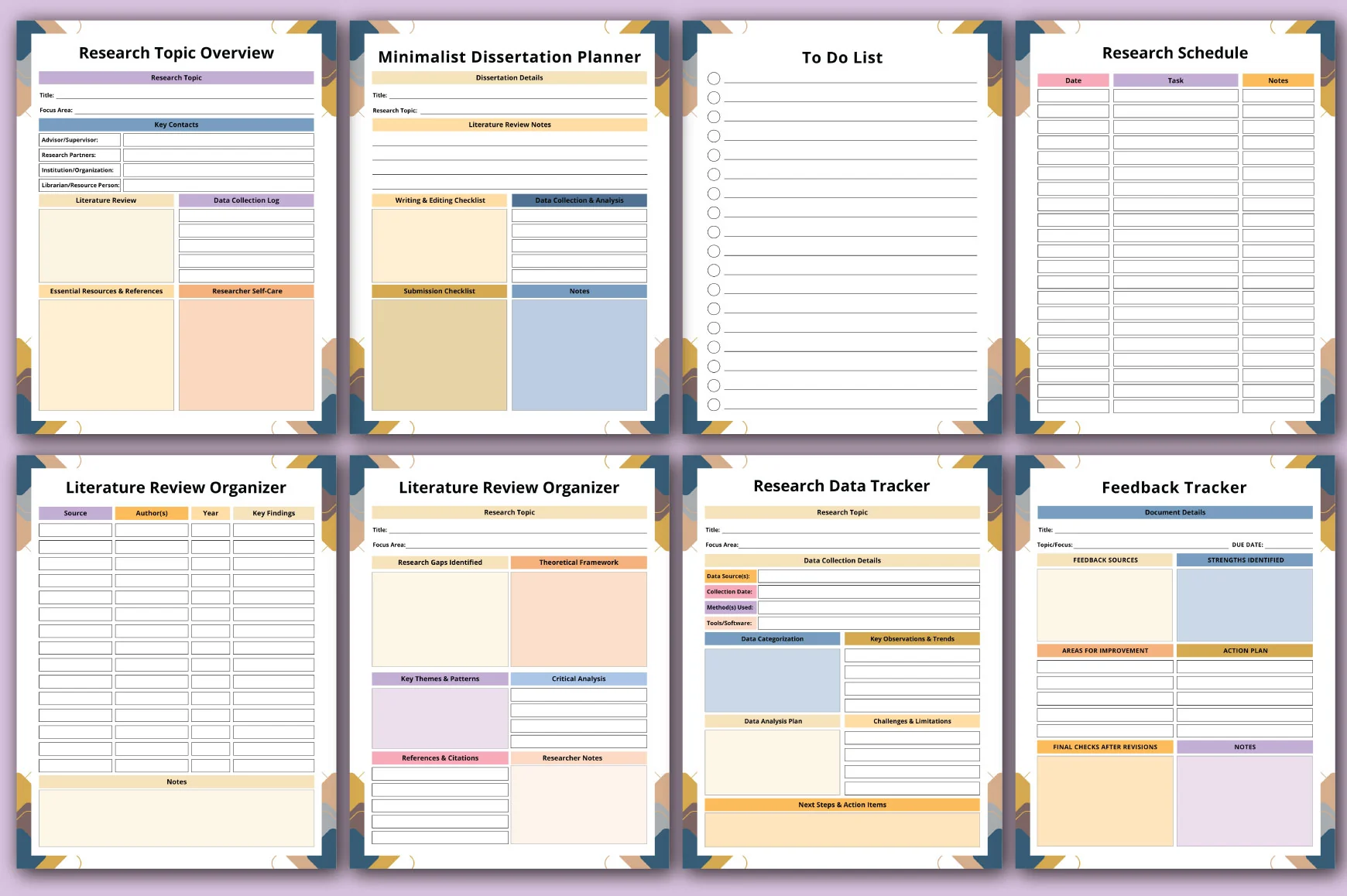 Dissertation Planning Toolkit Planner - Image 4