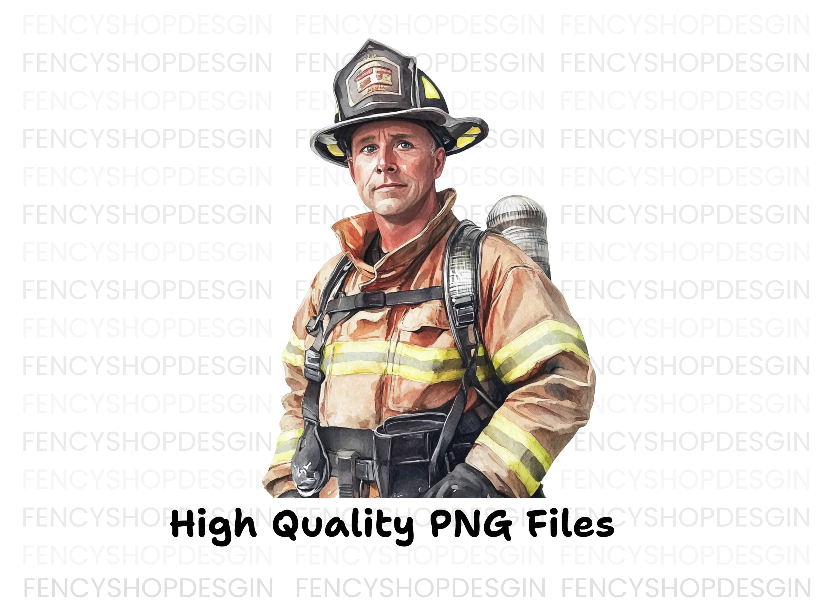 Diverse Firefighter Clipart Bundle - Image 2