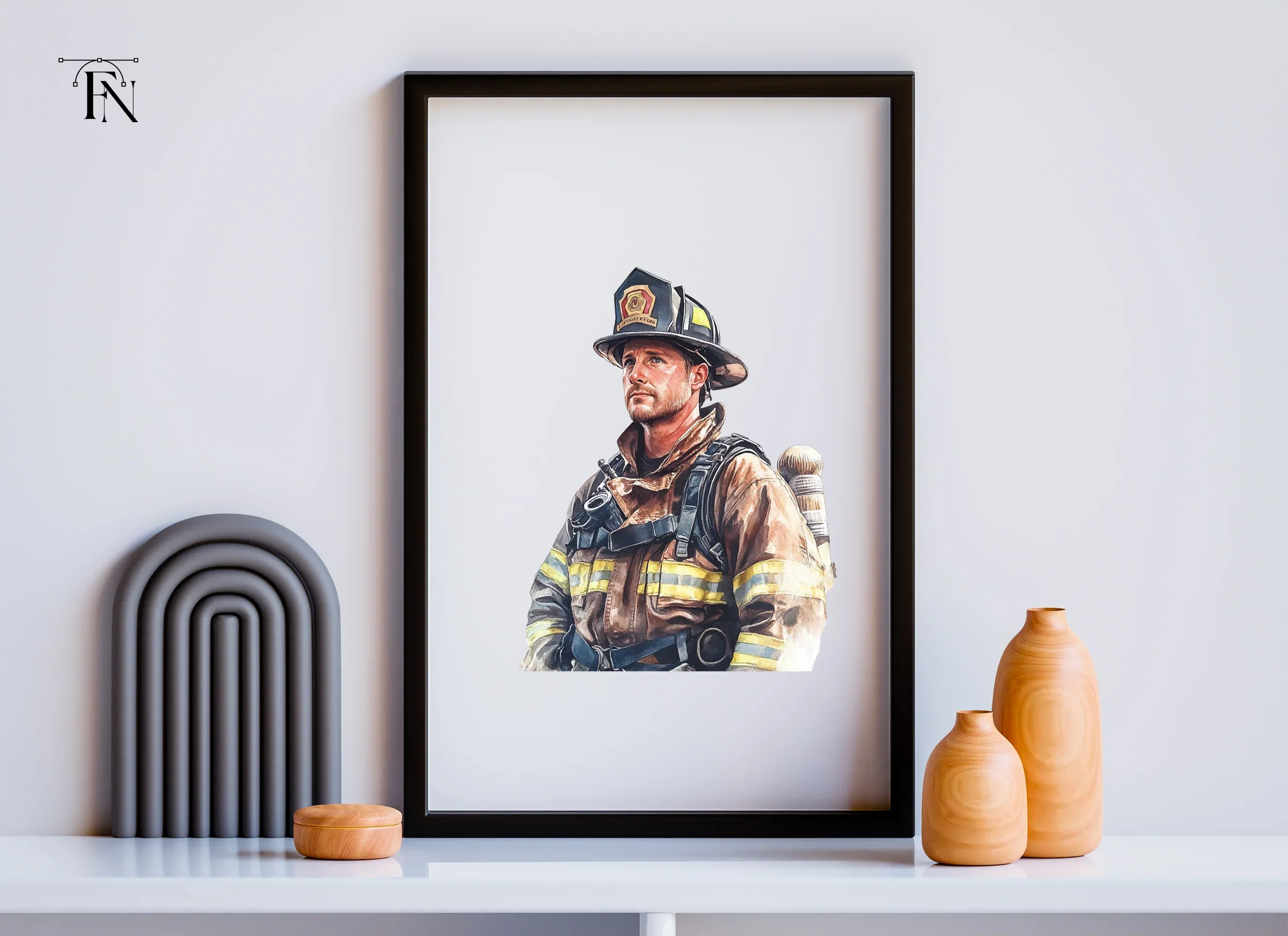 Diverse Firefighter Clipart Bundle - Image 4