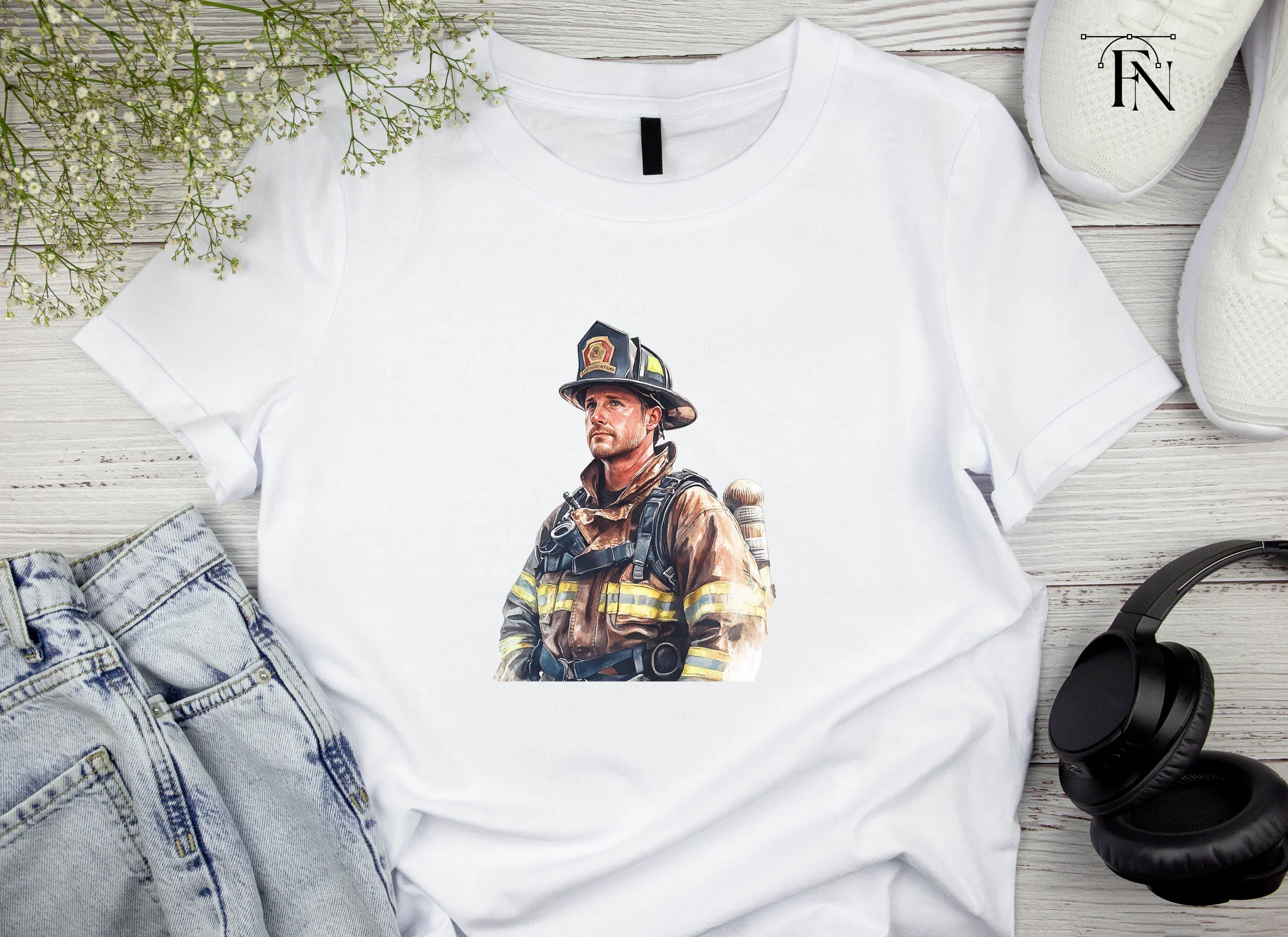 Diverse Firefighter Clipart Bundle - Image 5