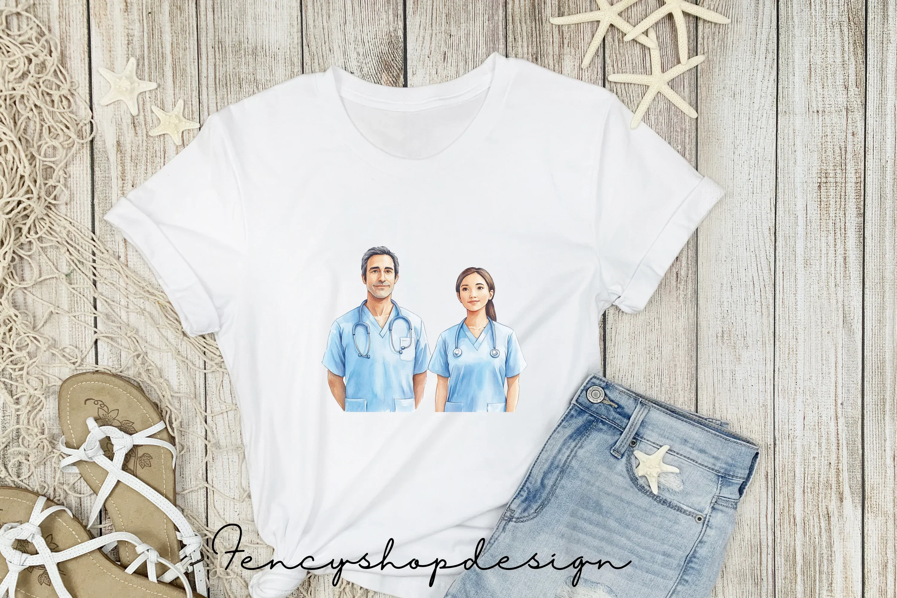 Diverse Medical Staff Clipart Bundle - Image 5