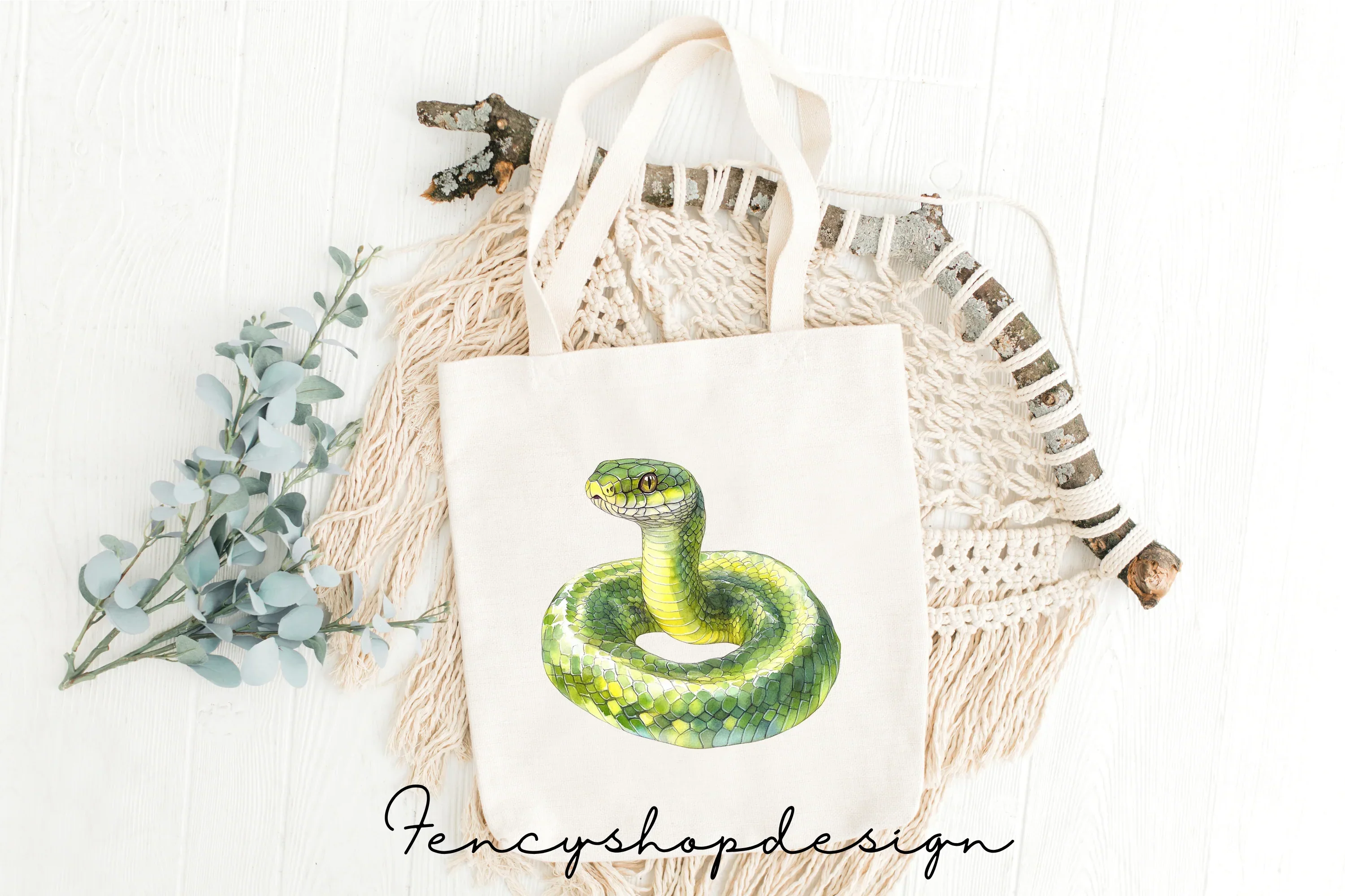 Diverse Snake Reptile Wildlife Clipart Bundle - Image 8