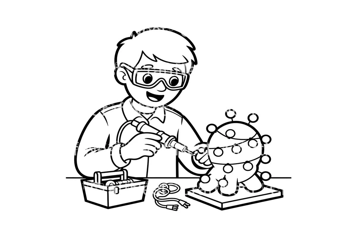 DIY Christmas Decorations Coloring Books - Image 3