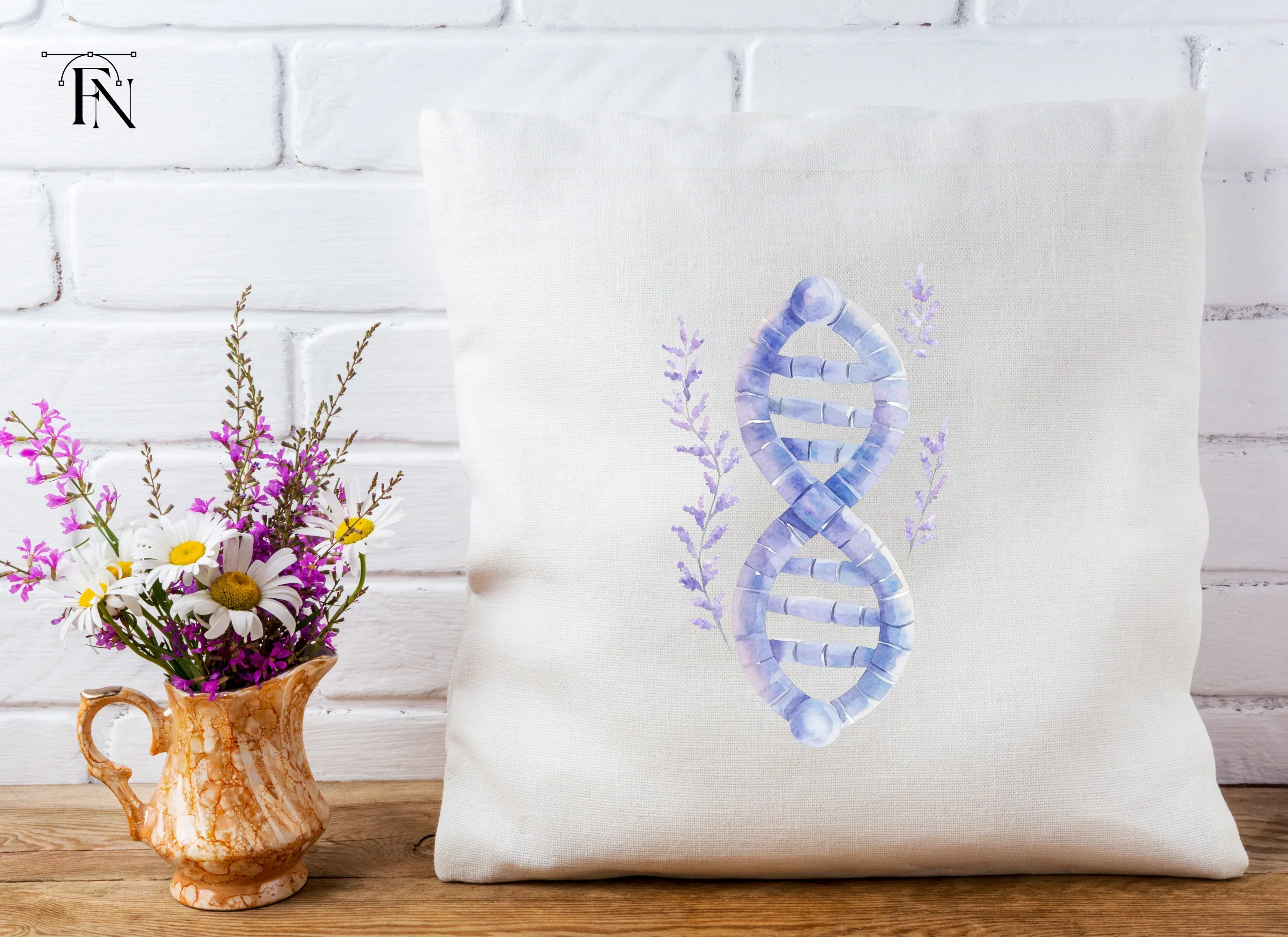 DNA Strand with Lavender Clipart Bundle - Image 4