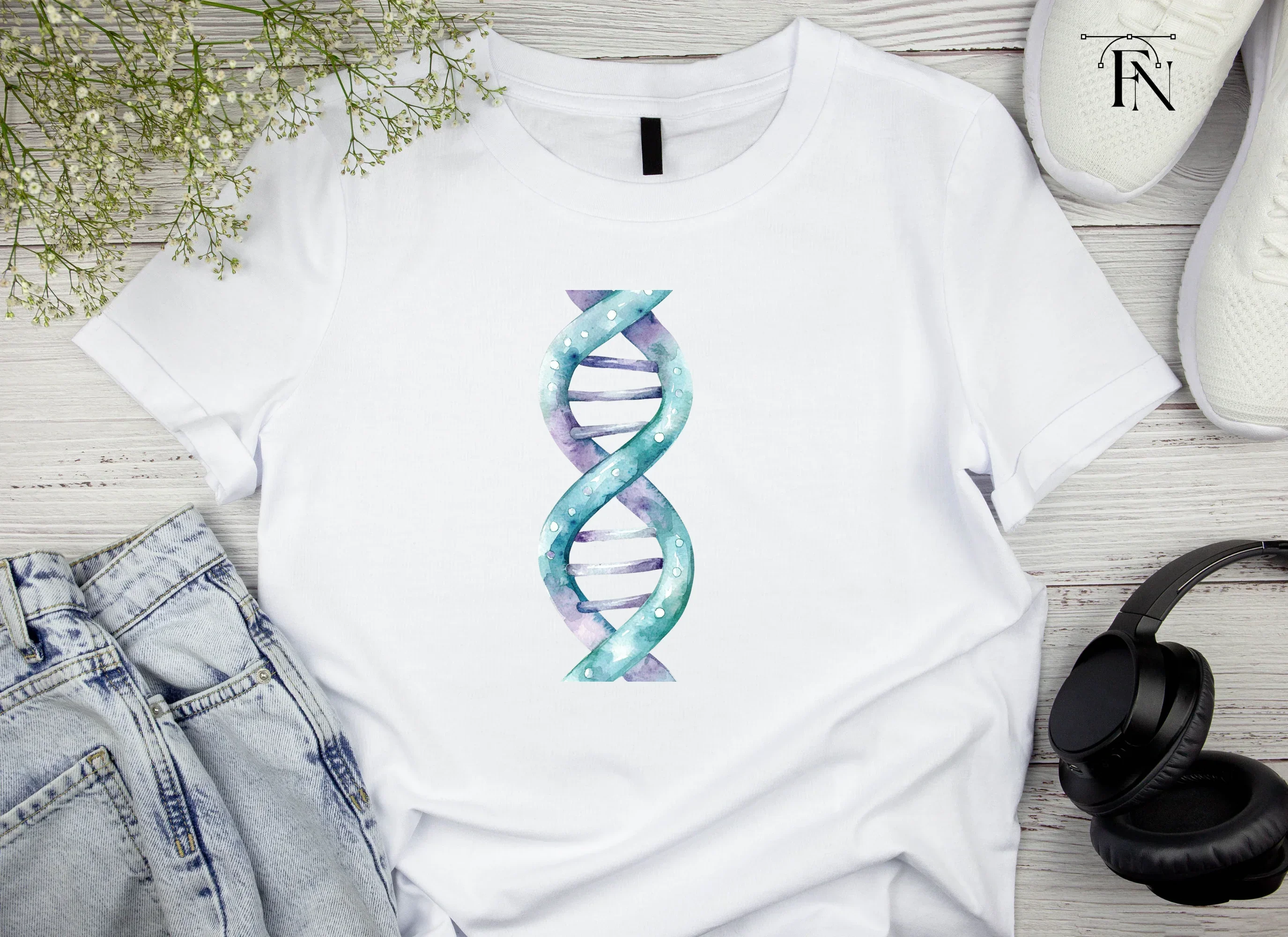 DNA Strands Clipart Bundle - Image 4