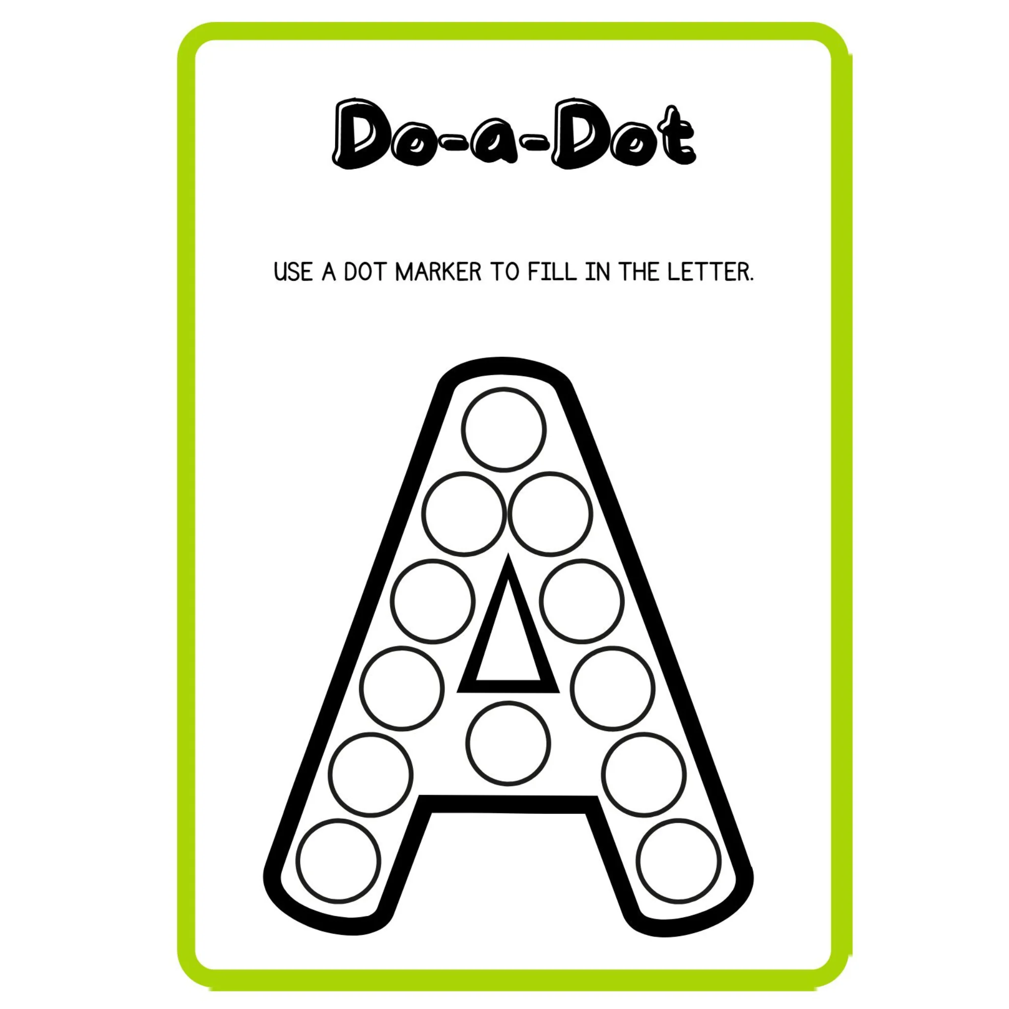 Do a Dot Fruits Vegetables Letters Worksheets - Image 5