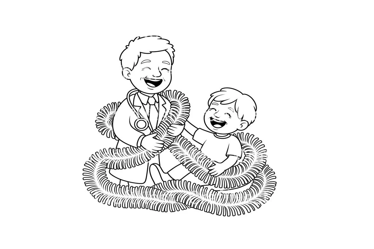 Doctor and Child Playtime Coloring Books - Image 2