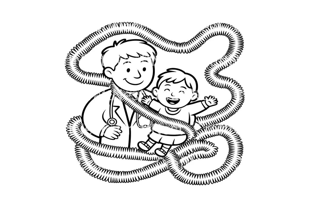 Doctor and Child Playtime Coloring Books - Image 3