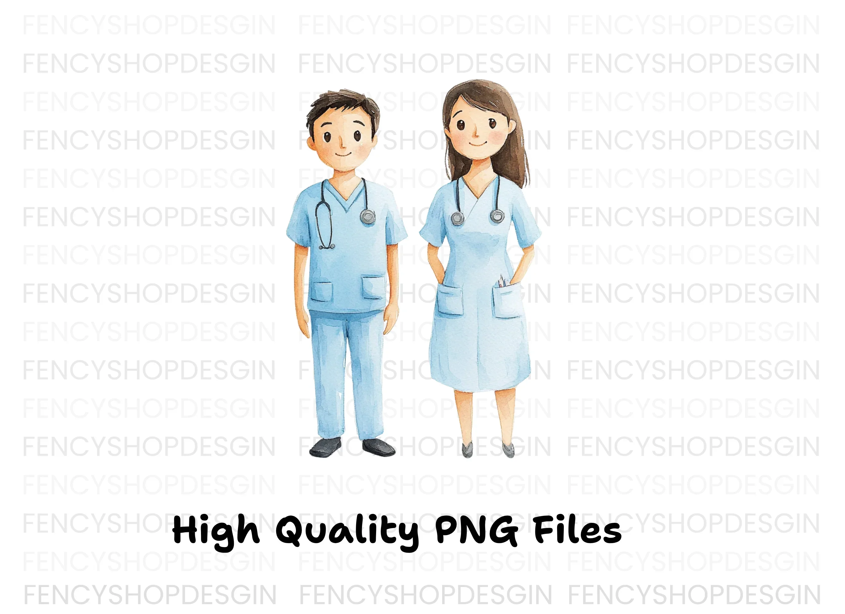 Doctors and Nurses Clipart Bundle - Image 3