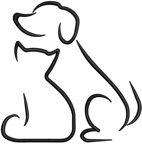 Dog Embroidery Design