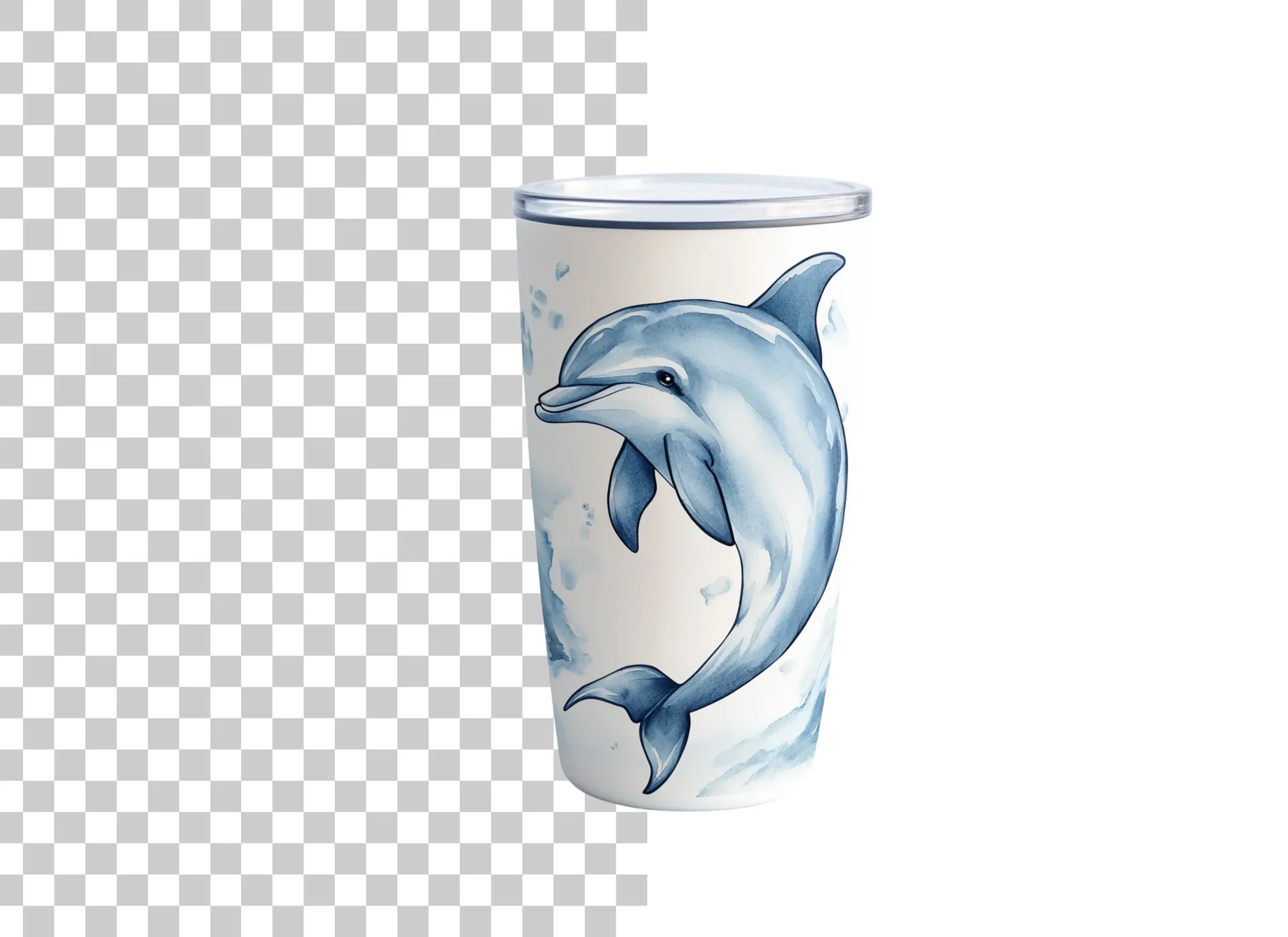 Dolphin Tumbler Clipart Bundle - Image 6