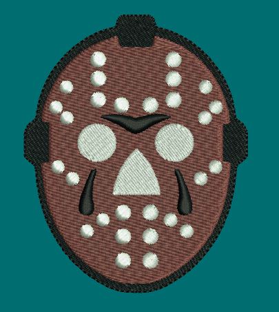 Dotted Protective Facepiece Embroidery Design