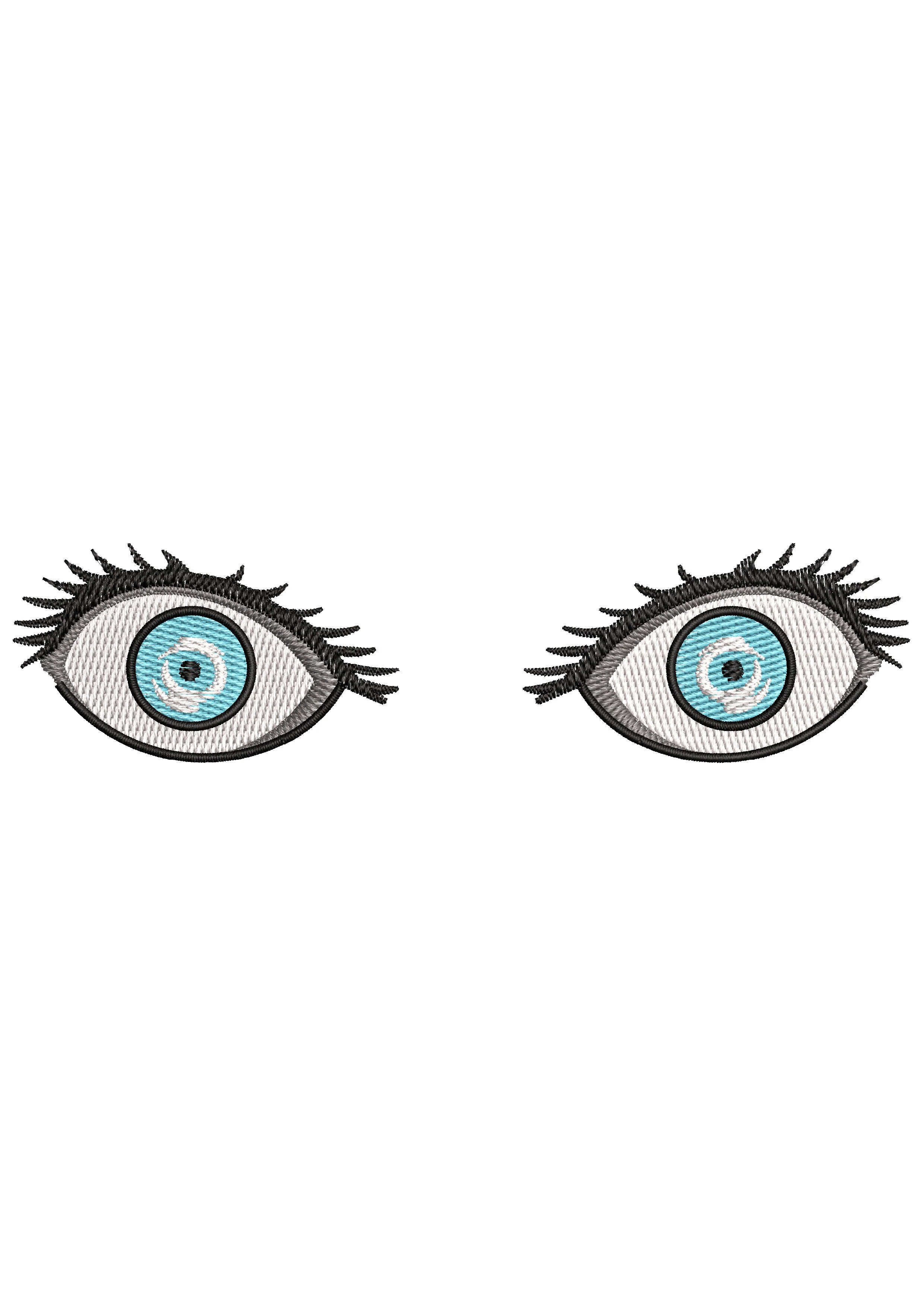 Double Eyee Embroidery Design
