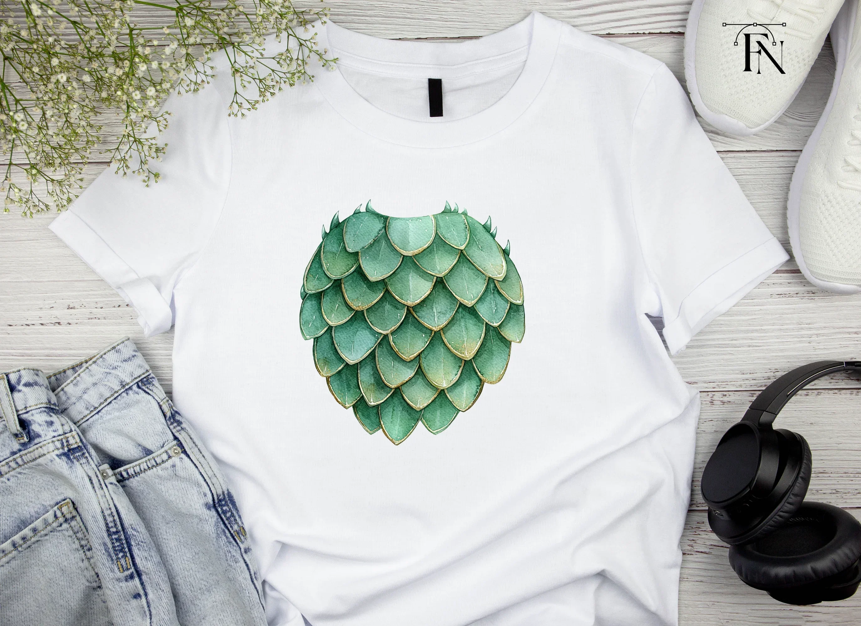 Dragon Scales Clipart Bundle - Image 5