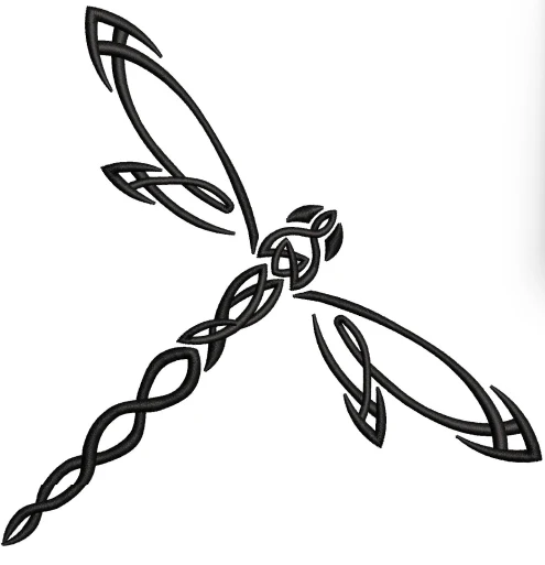 Dragonfly Embroidery Design