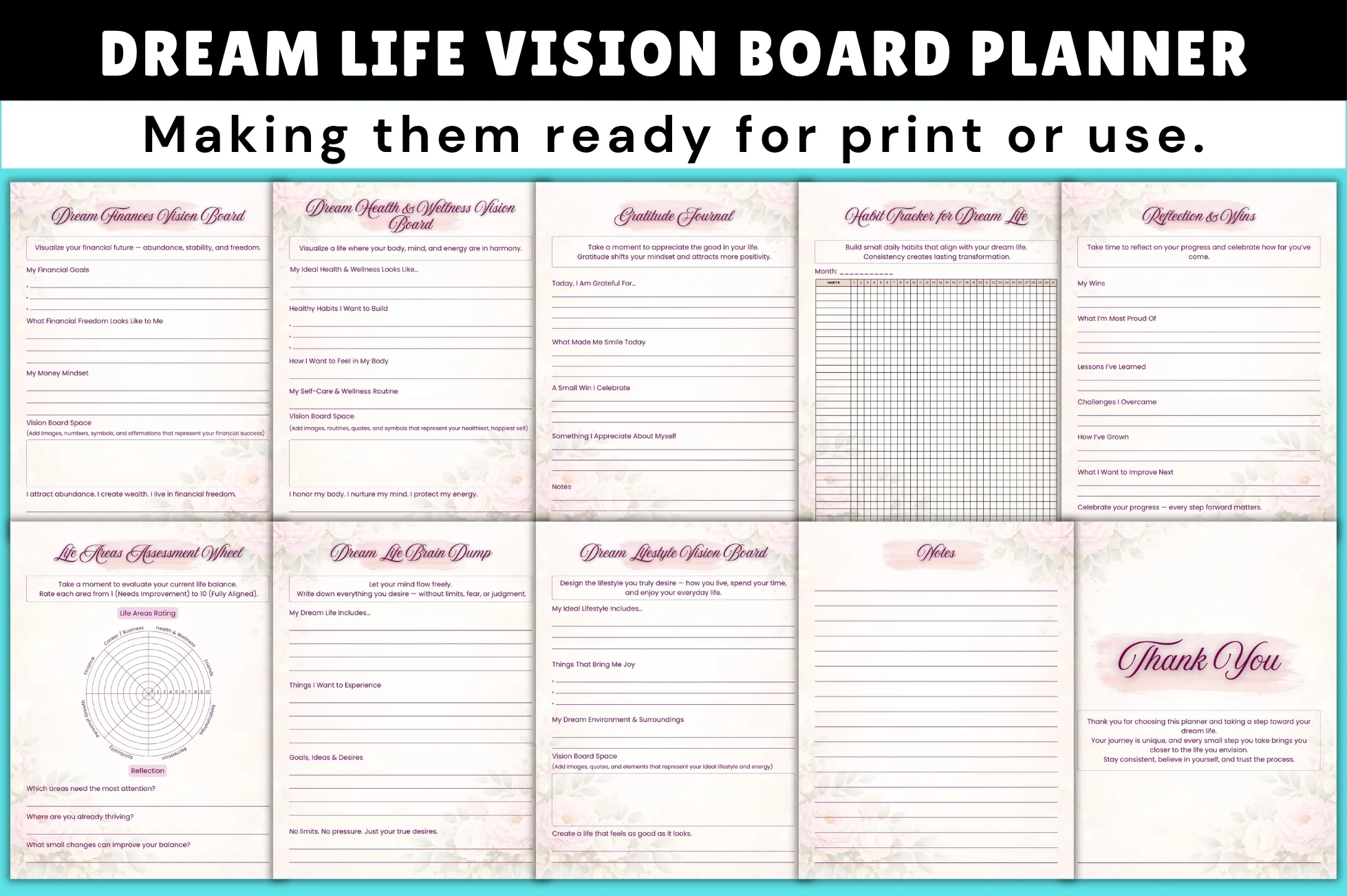 Dream Life Vision Board Planner - Image 2