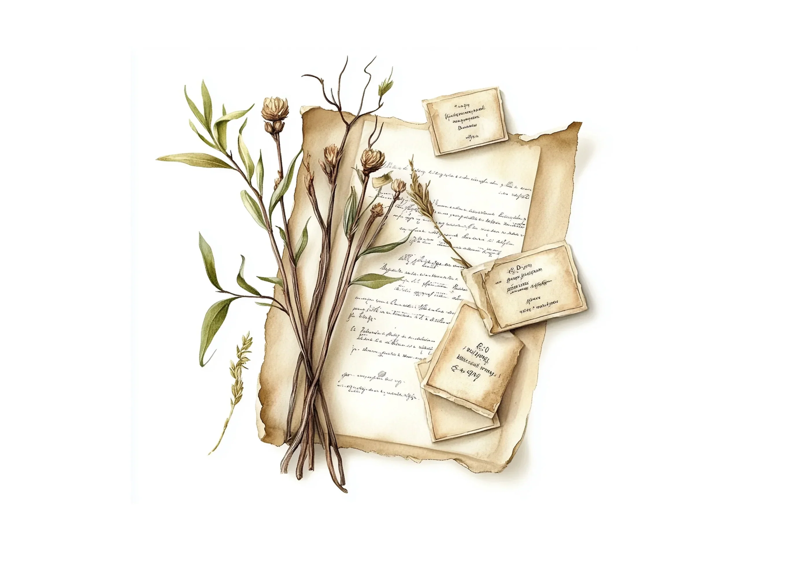 Dried Botanical Elements Clipart Bundle - Image 2