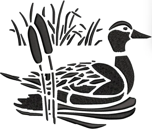 Duck Embroidery Design