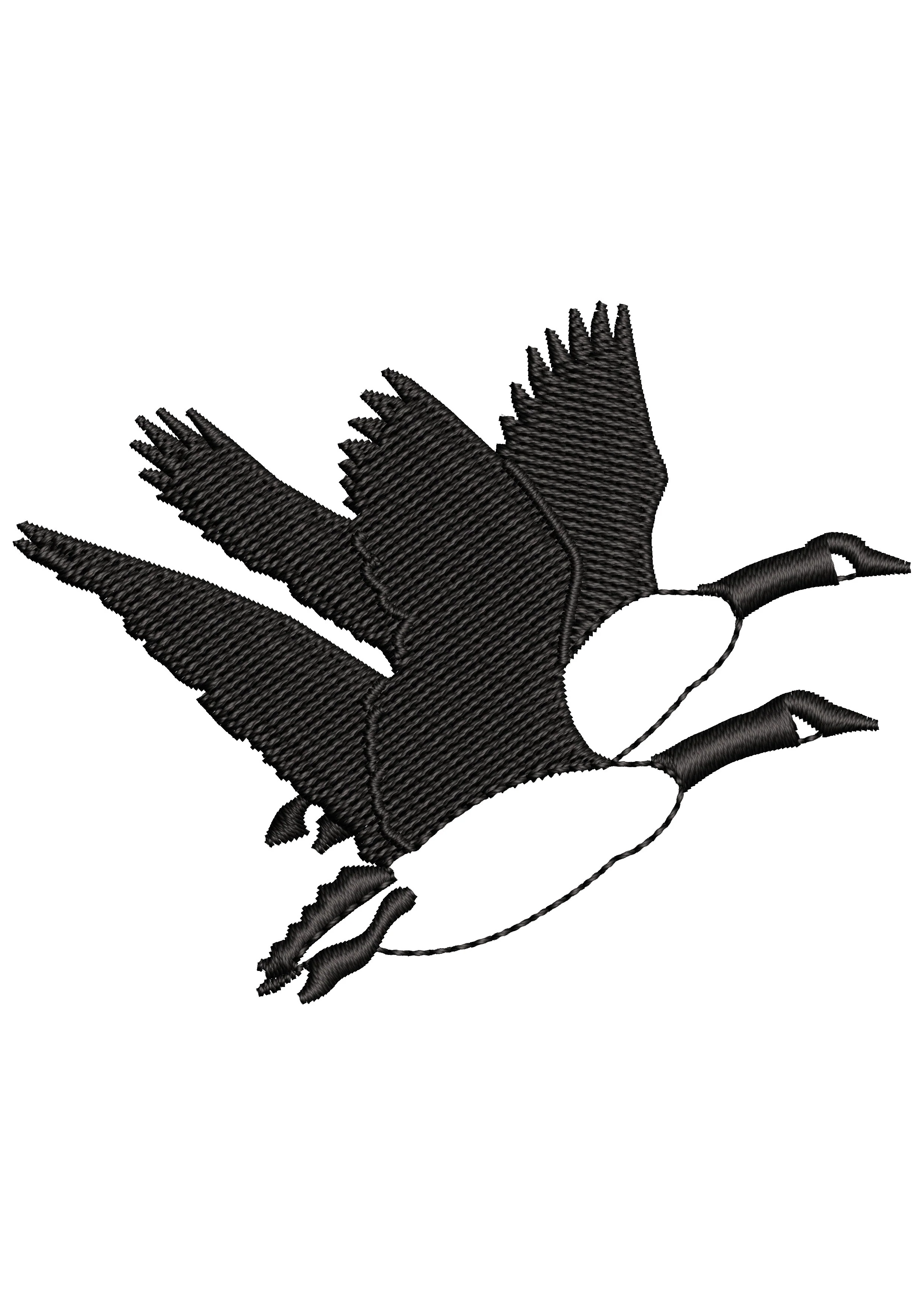 Ducks Flying Embroidery Design