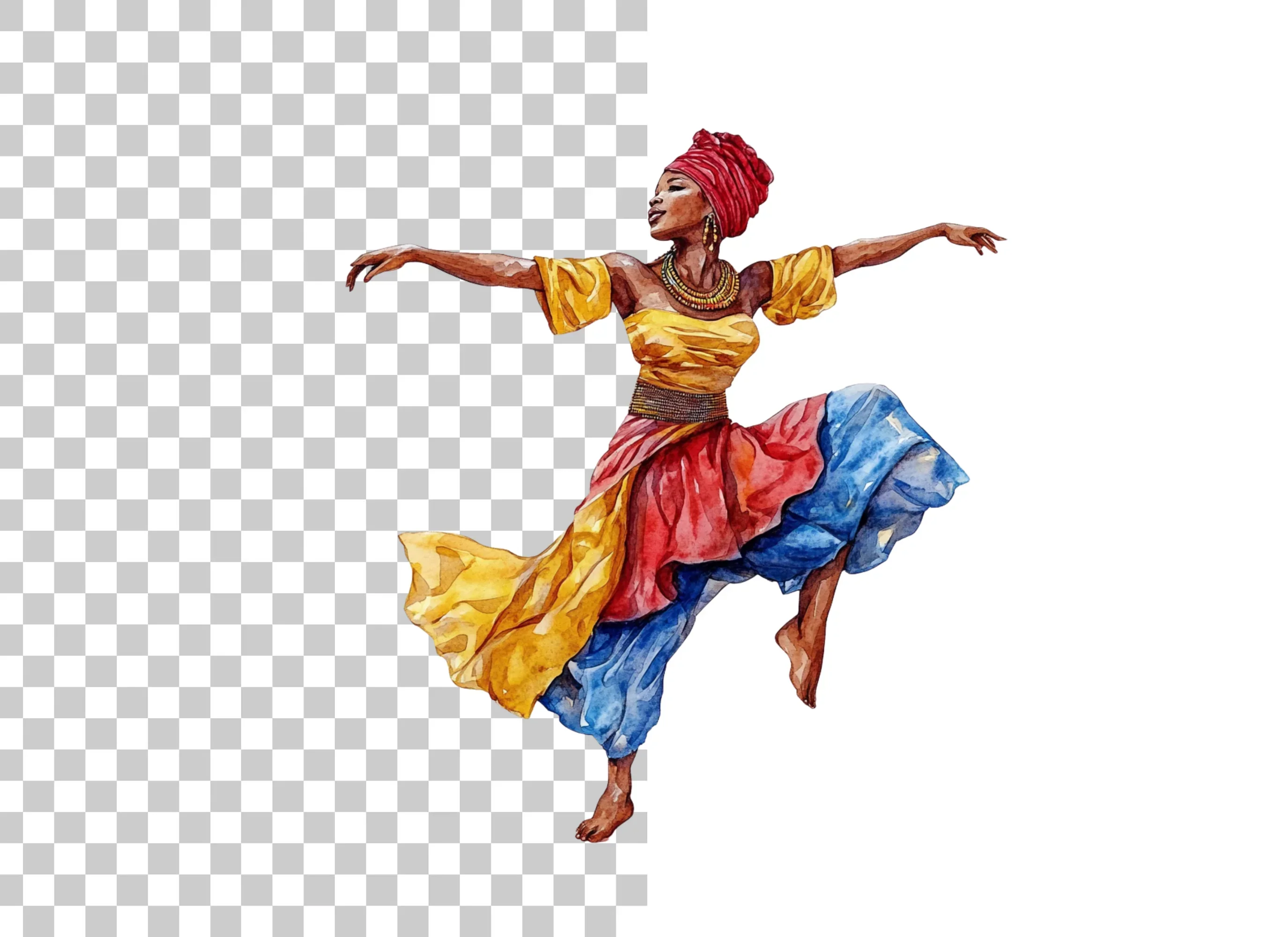 Dynamic African Dance Clipart Bundle - Image 6