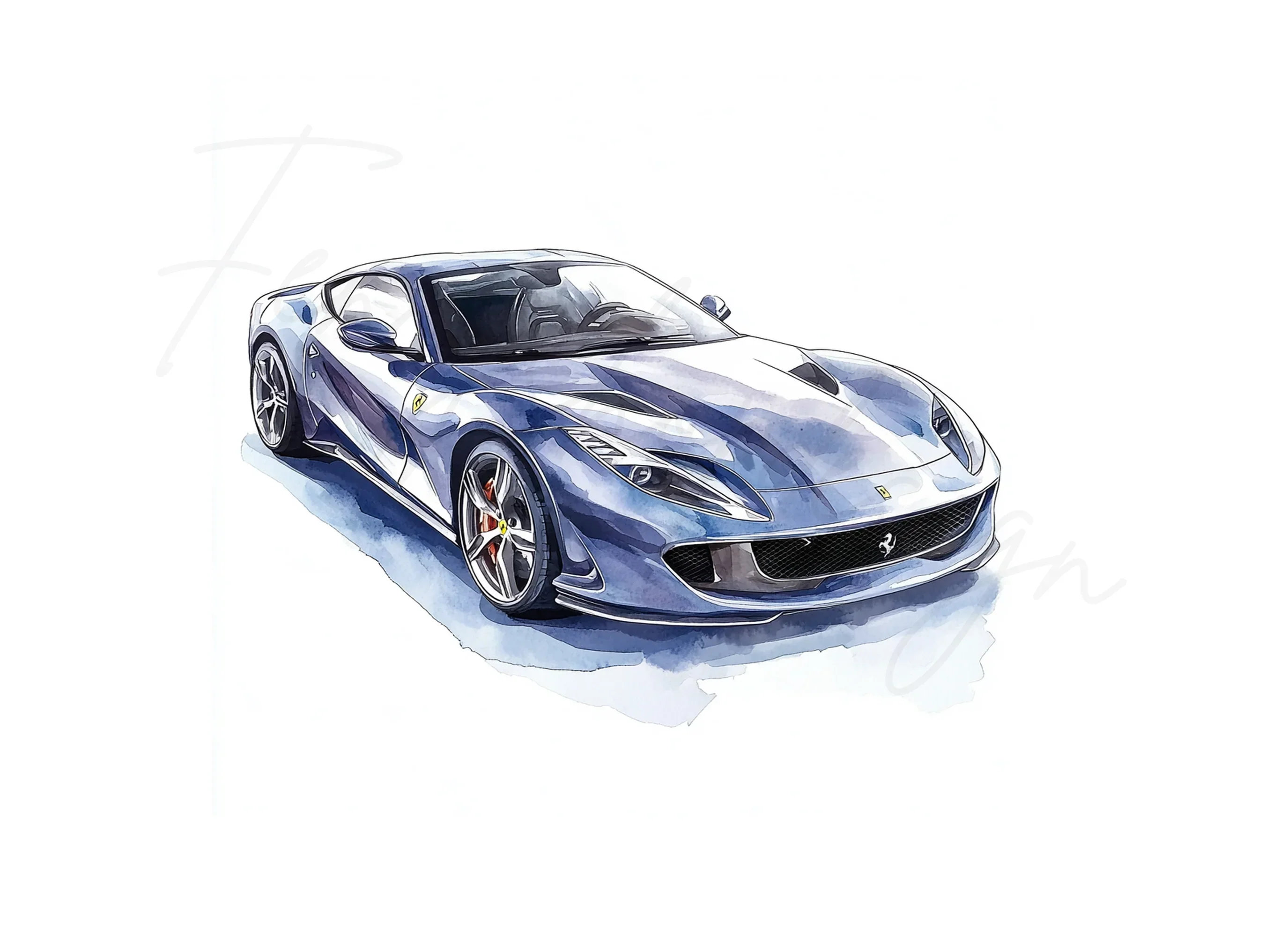 Dynamic Ferrari Car Clipart Bundle - Image 3