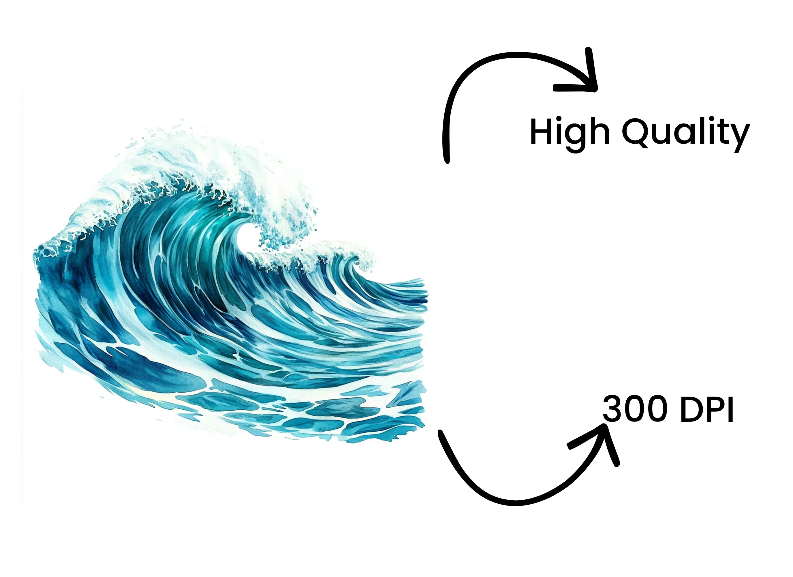 Dynamic Ocean Waves Clipart Bundle - Image 4