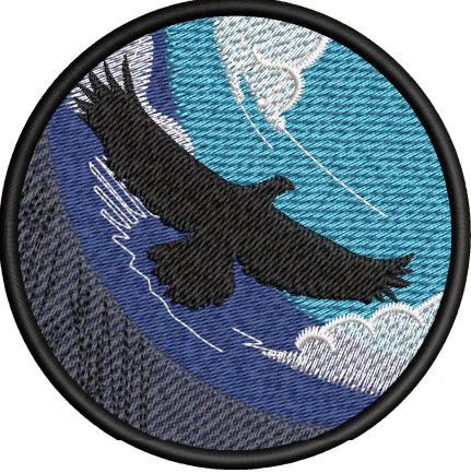 Eagle Patch Embroidery Design