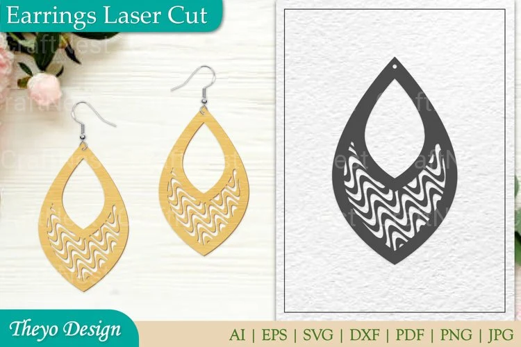 Earrings Laser Cut SVG Bundle