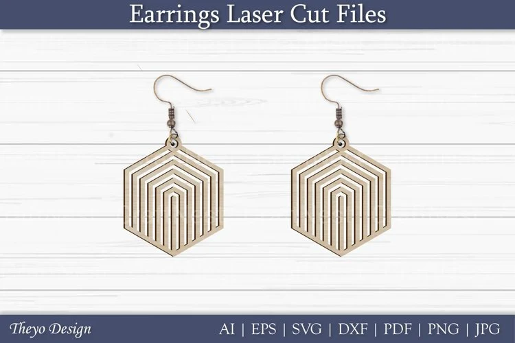 Earrings Laser Cut SVG Bundle