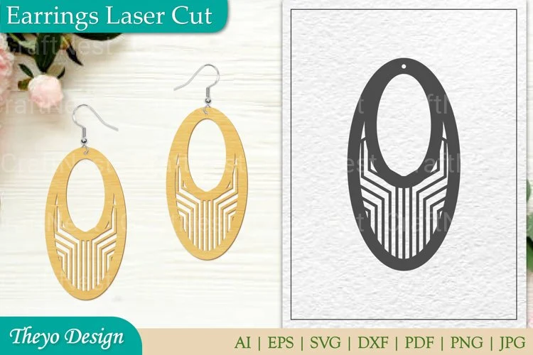 Earrings Laser Cut SVG Bundle