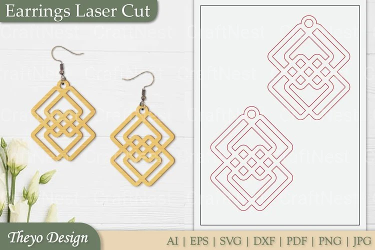 Earrings Laser Cut SVG Bundle