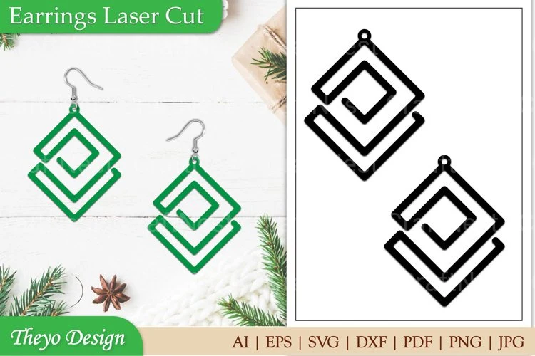 Earrings Laser Cut SVG Bundle