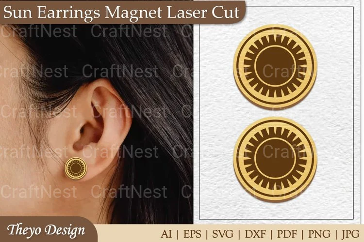 Earrings Magnet from Earrings Magnet SVG