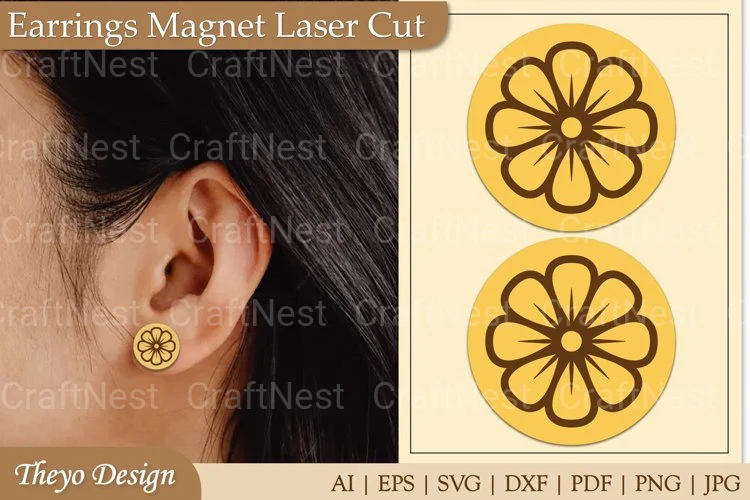 Earrings Magnet from Earrings Magnet SVG Bundle