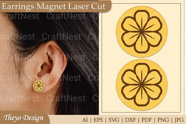 Earrings Magnet from Earrings Magnet SVG Bundle