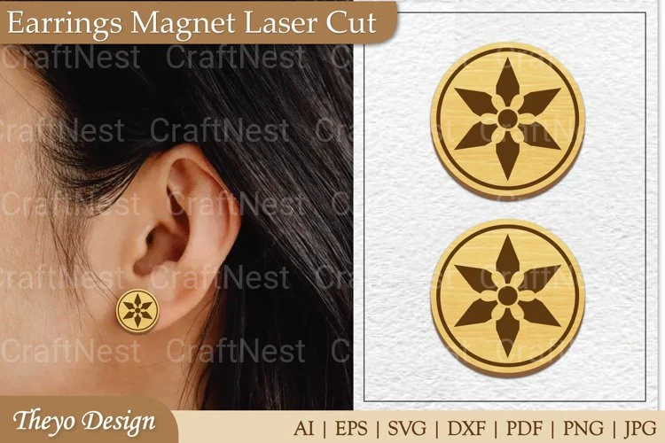 Earrings Magnet SVG Bundle from Earrings Magnet SVG