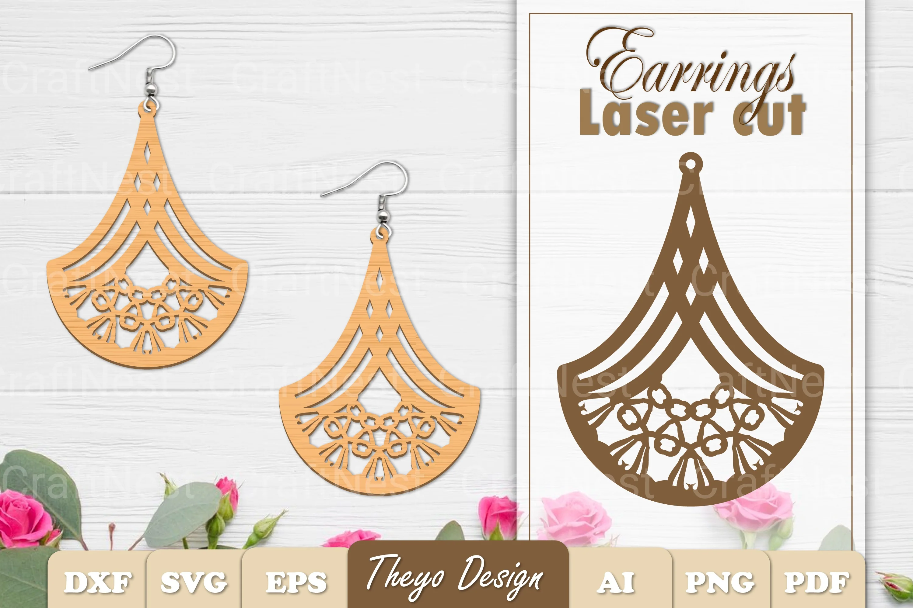 Earrings Mandala SVG Bundle