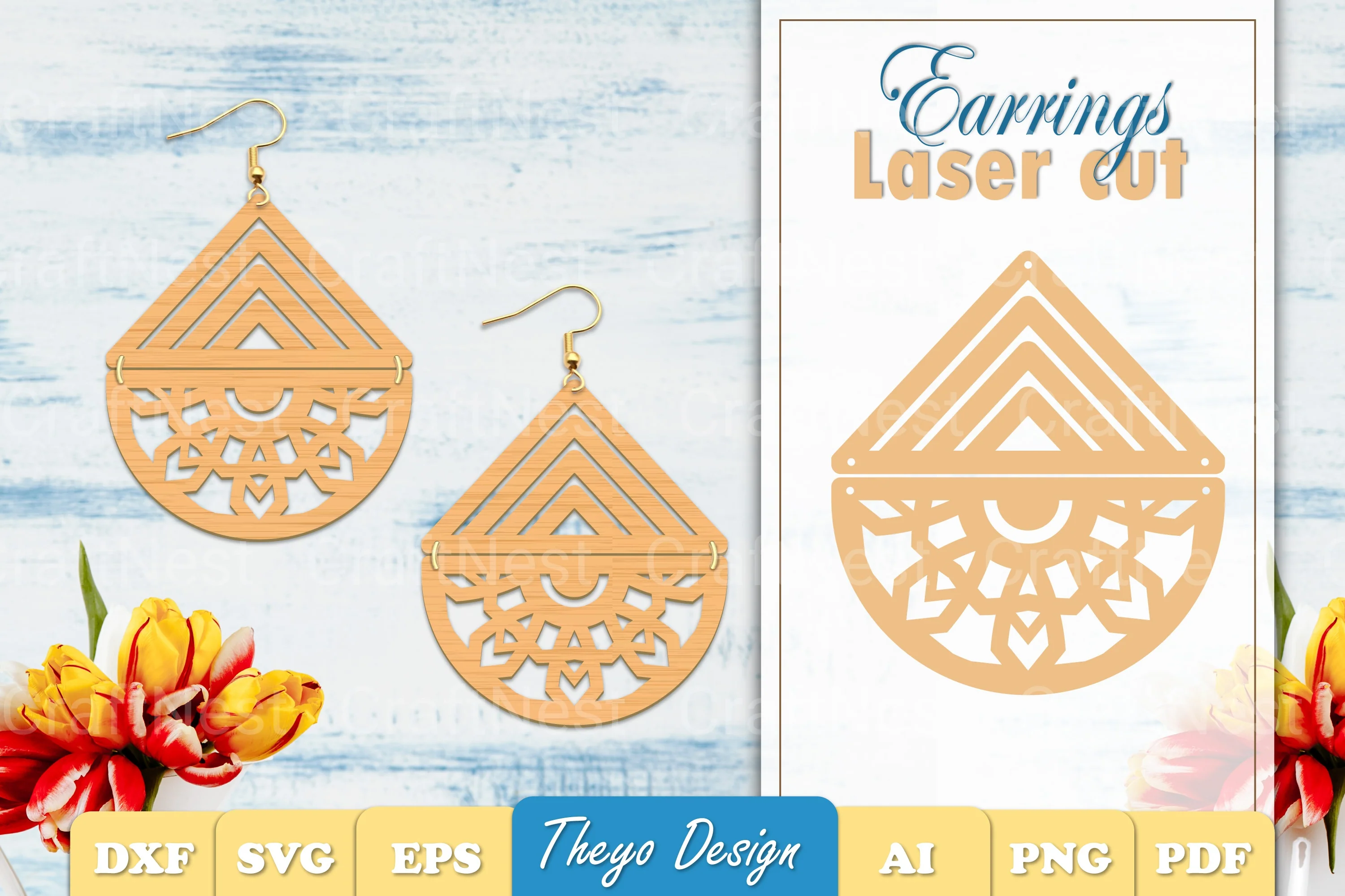Earrings Mandala SVG Bundle