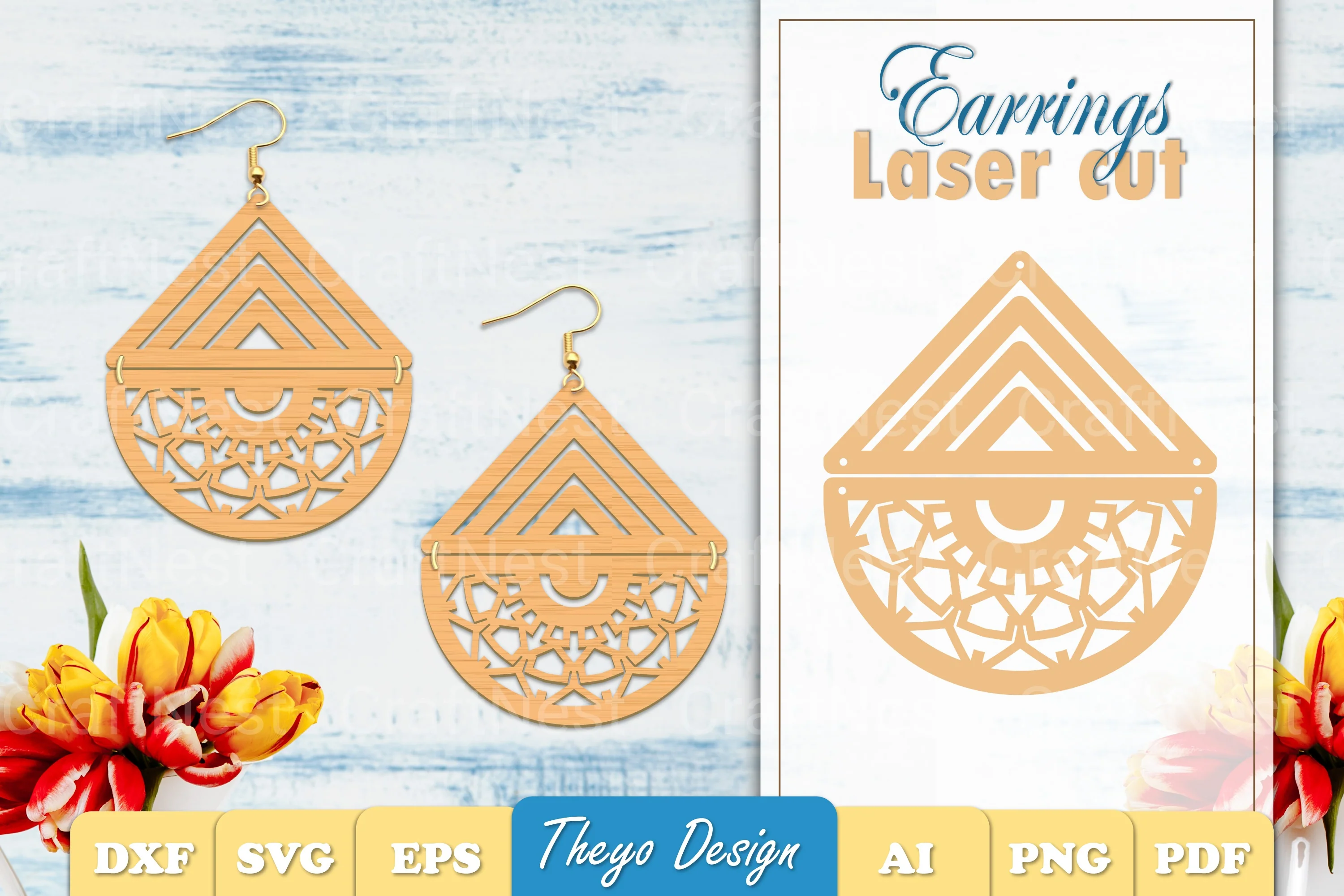 Earrings Mandala SVG Bundle