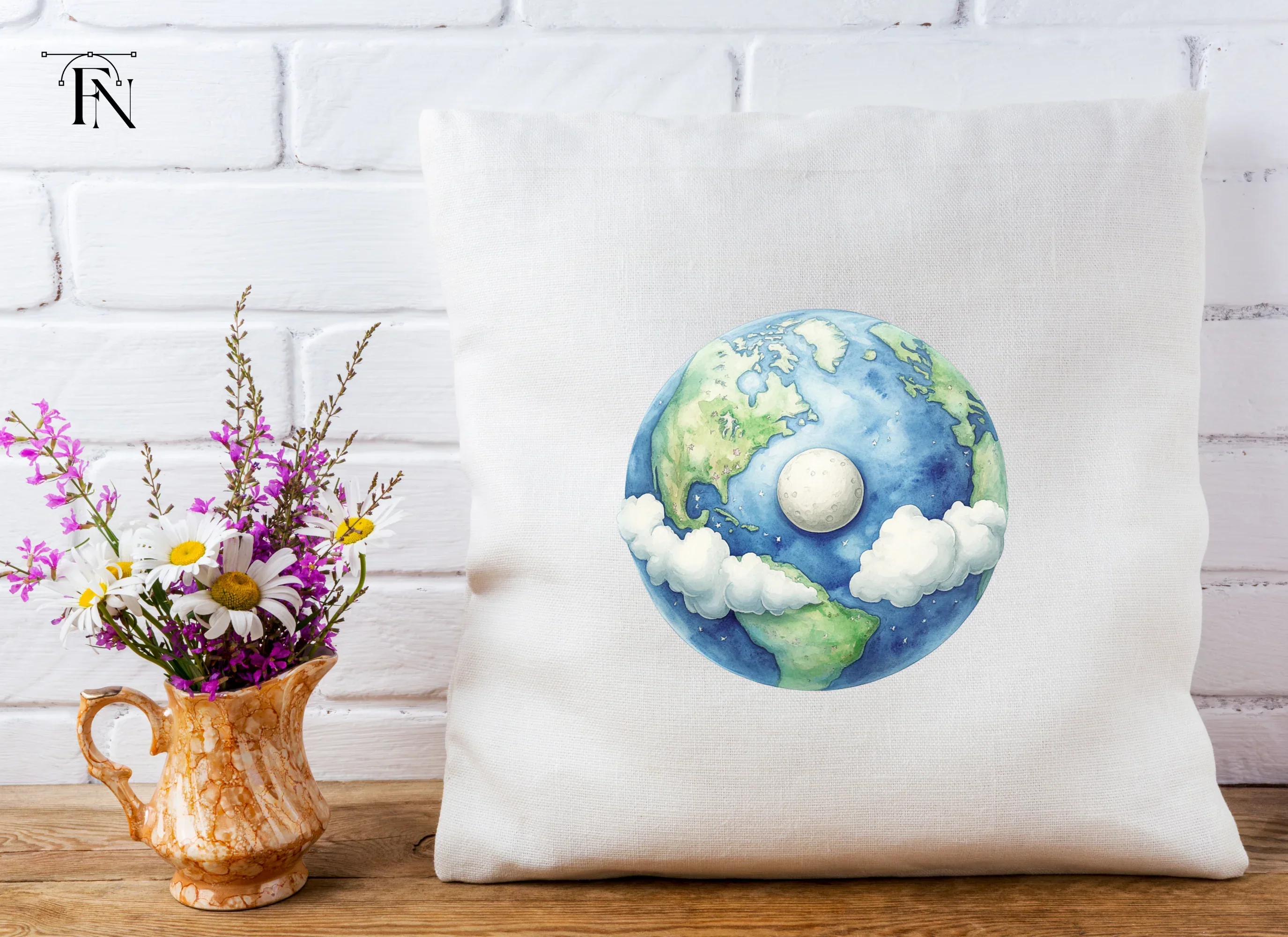 Earth and Moon Clipart Bundle - Image 5
