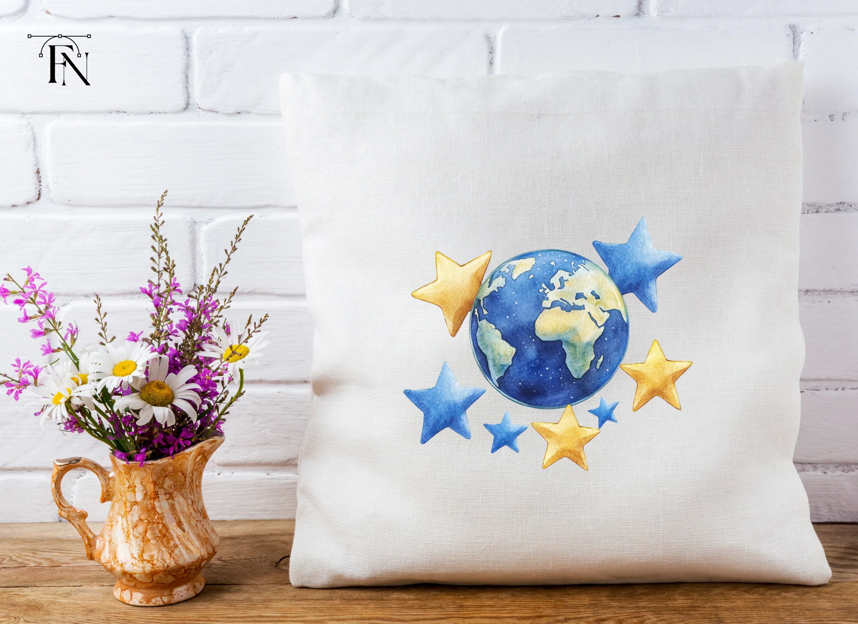 Earth and Stars Clipart Bundle - Image 4