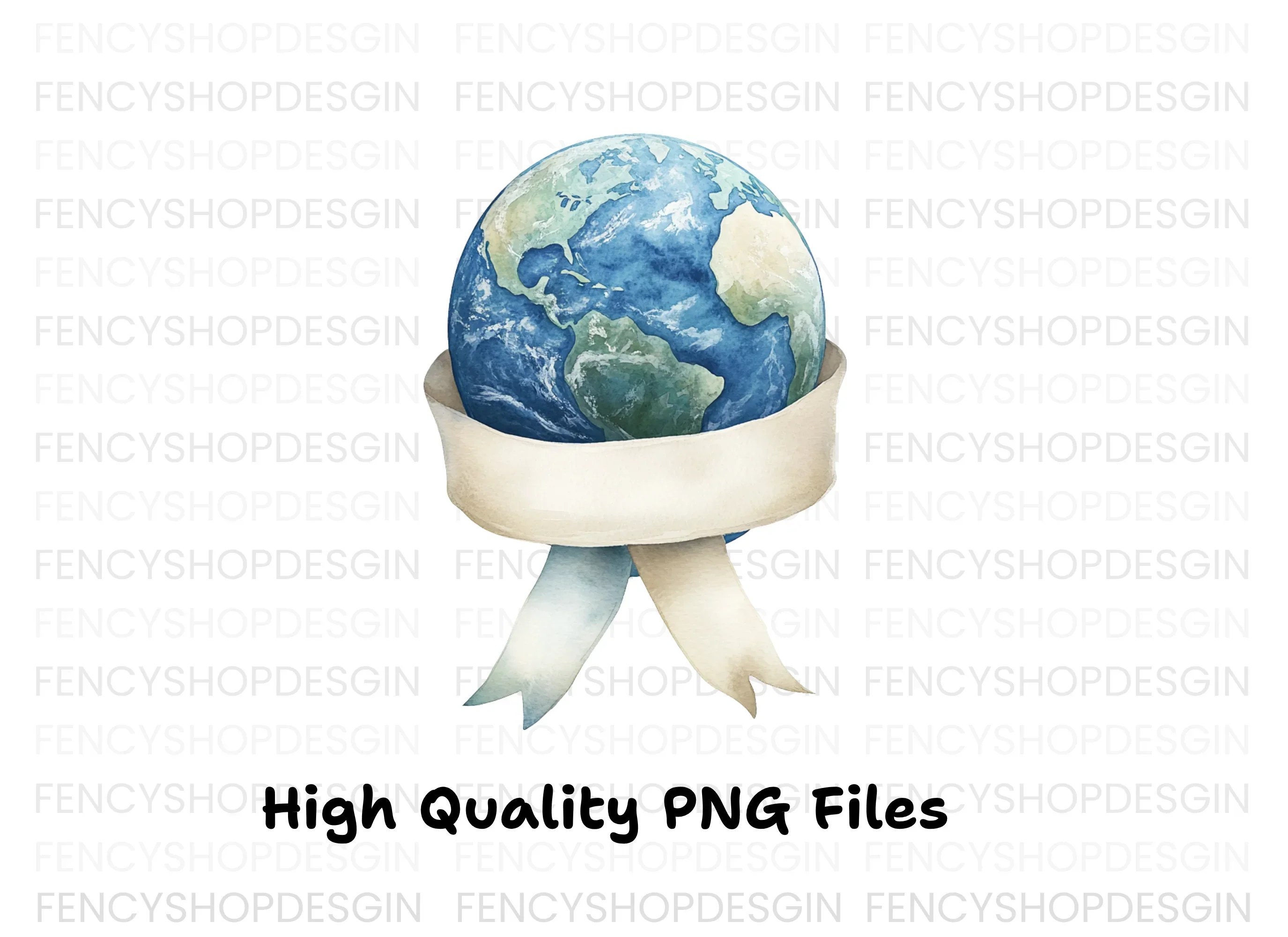 Earth Ribbons Clipart Bundle - Image 3