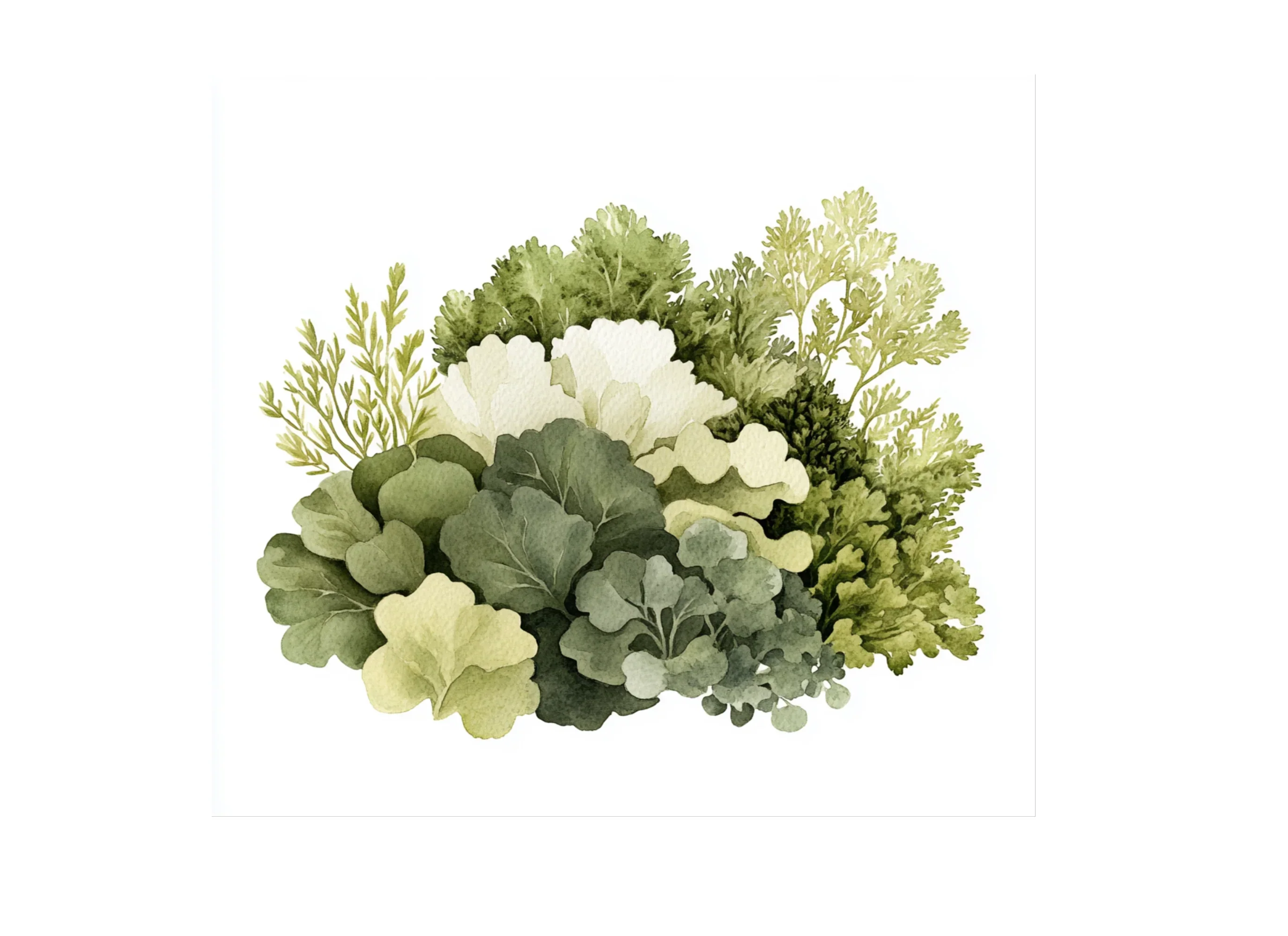 Earthy Green Foliage Clipart Bundle - Image 2
