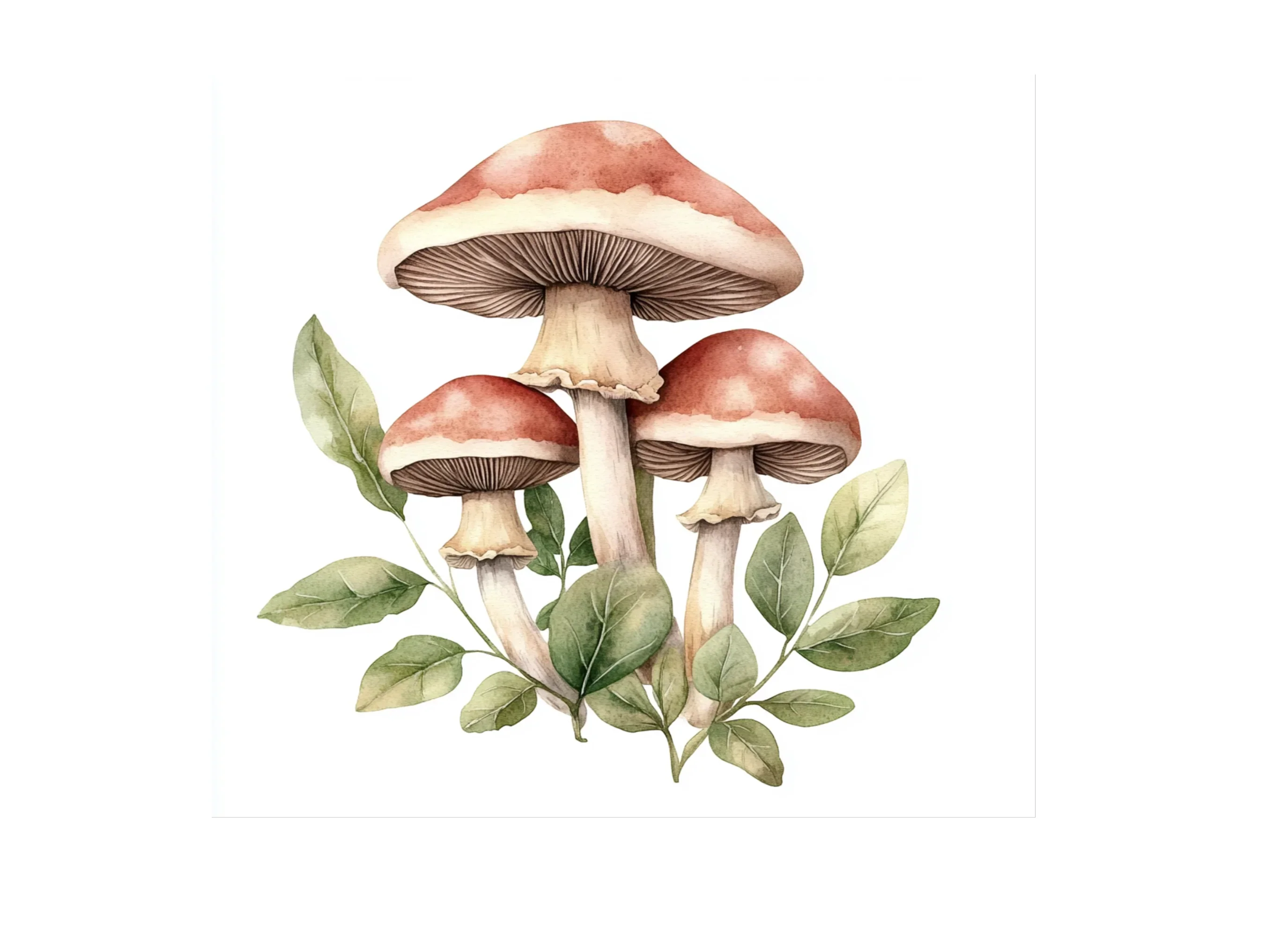 Earthy Toned Mushroom Clipart Bundle - Image 2