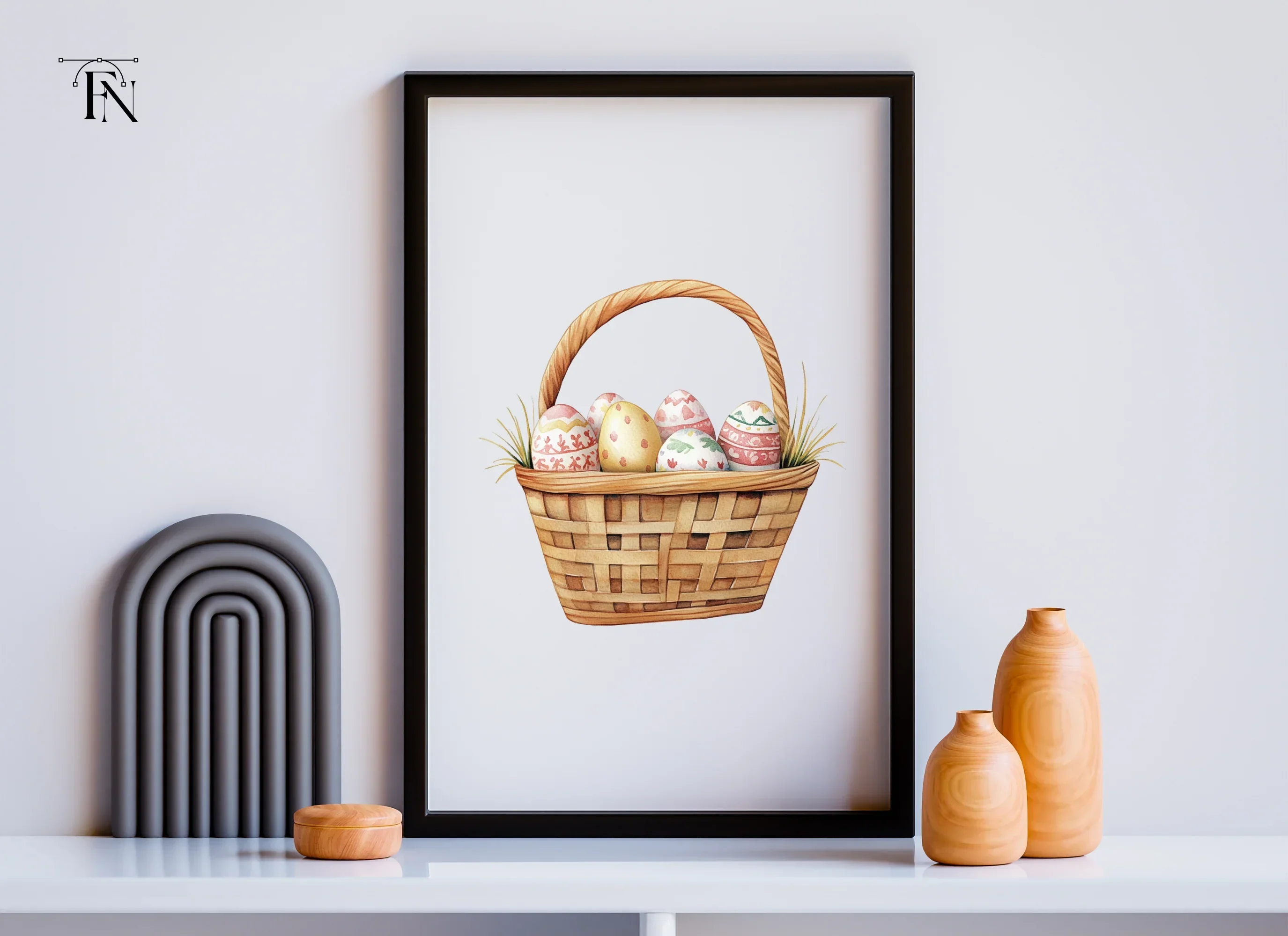 Easter Basket Clipart Bundle - Image 5