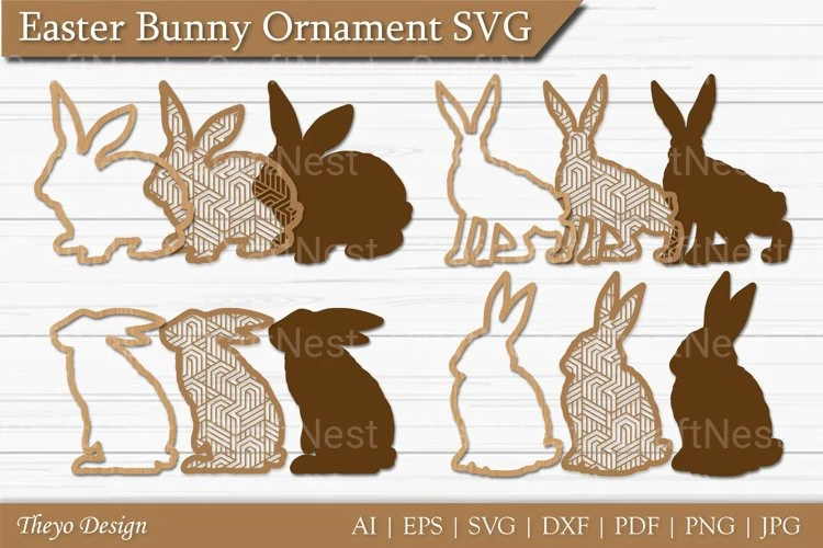 Easter Bunny SVG Bundle - Image 3