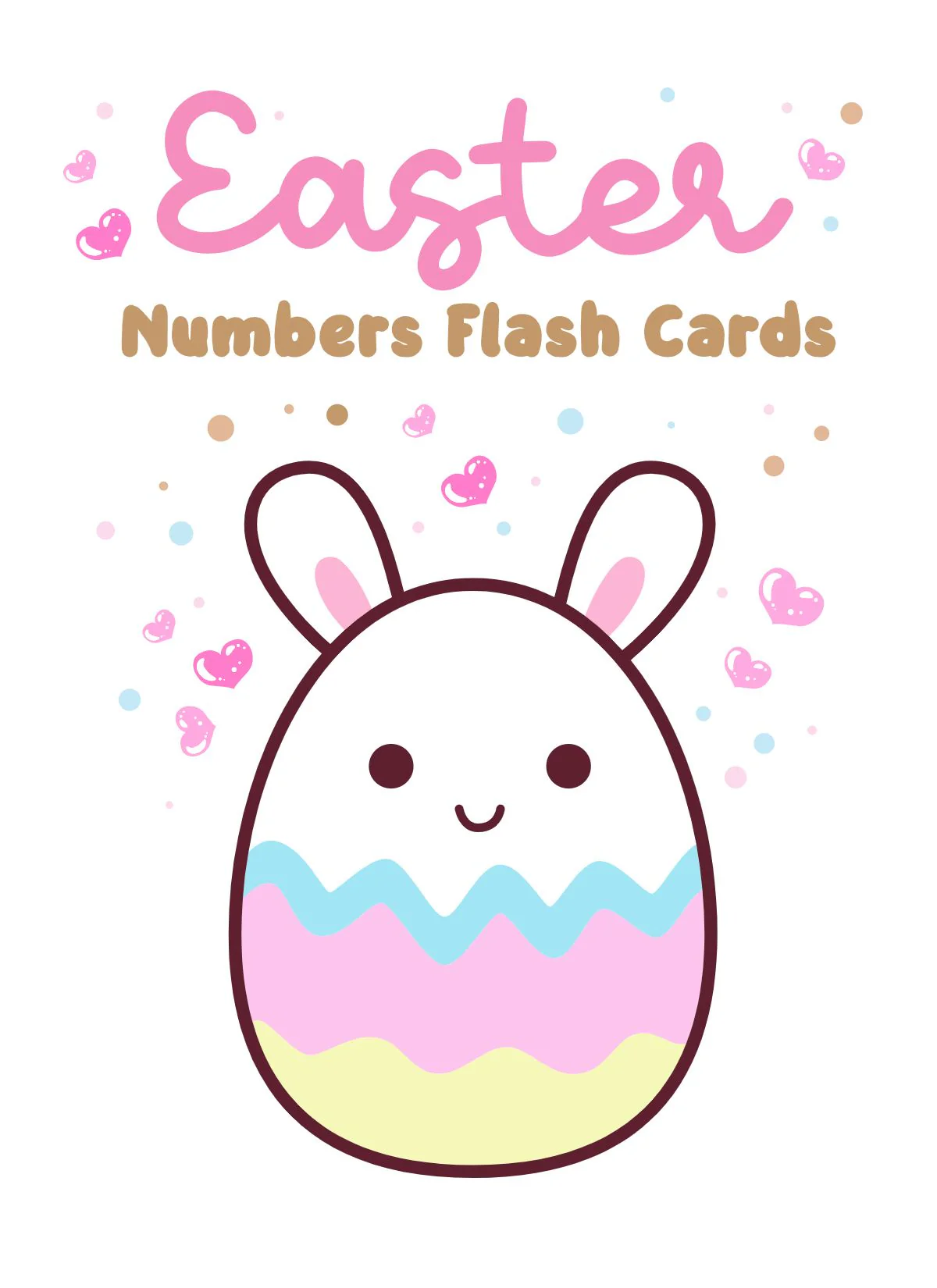 Easter Number Flashcards for Kids